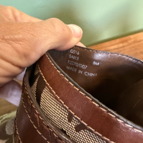 Coach "Sable" Signature Mules VGUC Women's Sz 7 Slide on Casual Heels - Picture 10 of 10